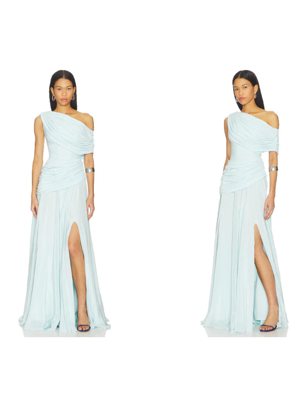 Deme by Gabriella Gemma Dress Baby Blue Off the shoulder SIZE XL